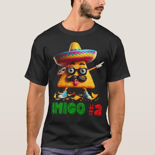 De tre Amigos Cinco De Mayo Amigo 2 Group Mat T Shirt (Framsida)