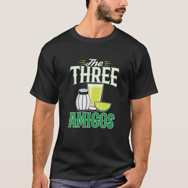 De tre Amigos Cinco De Mayo T Shirt Gift T Shir (Framsida)