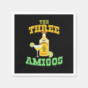 De tre Amigos Cinco De Mayo Tequila Mexico Chil Pappersservett