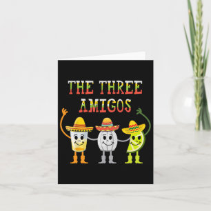 De tre Amigos T Shirt Tequila Salt Lime Cinco D Kort