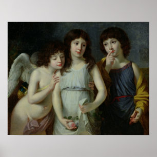 De tre barnen av Monsieur Langlois Poster