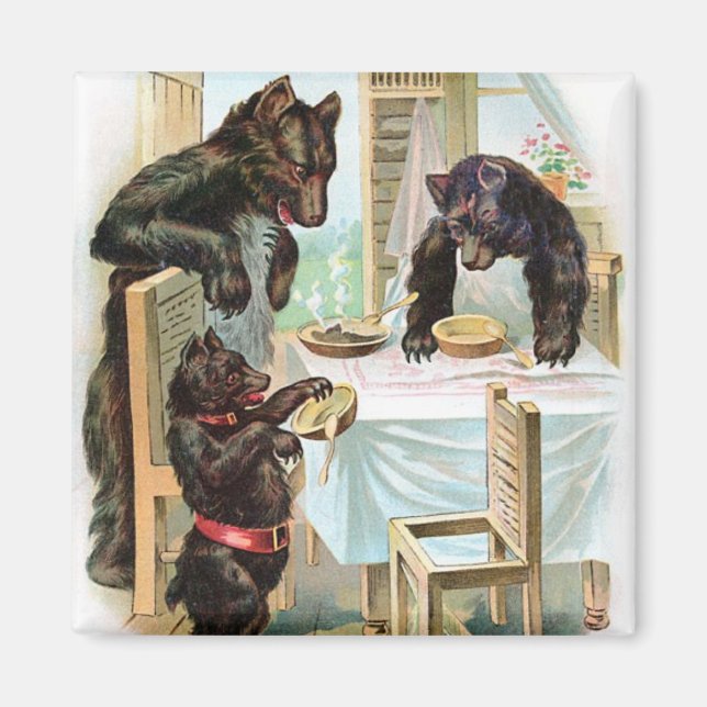 De tre Bears Fairytale Magnet (Framsidan)