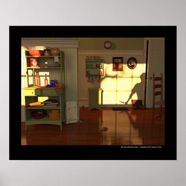 De tre Blinderna Mice Return Poster (Framsidan)