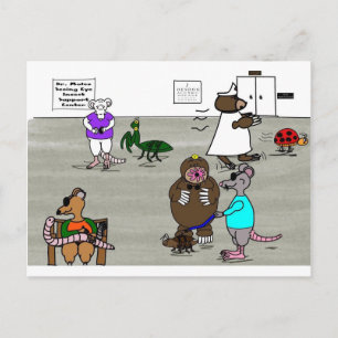 De tre Blinderna möss Vykort