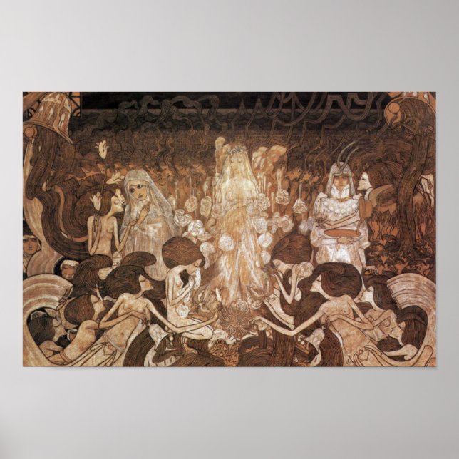 De tre briderna efter Toorop Jan (bästa kvalitet) Poster (Framsidan)