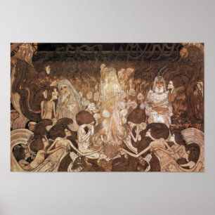 De tre brudarna av Toorop Jan (bäst kvalitets-) Poster