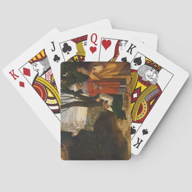 De tre filosoferna (Wise Manar) (av Giorgione) Casinokort (Baksidan)