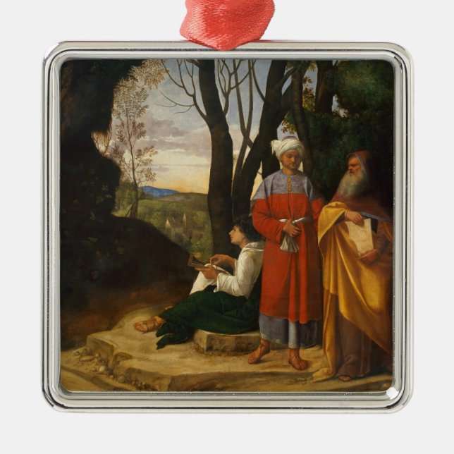 De tre filosoferna (Wise Manar) (av Giorgione) Julgransprydnad Metall (Framsidan)