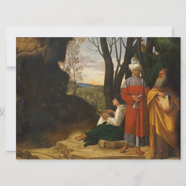De tre filosoferna (Wise Manar) (av Giorgione) Kort (Framsida)