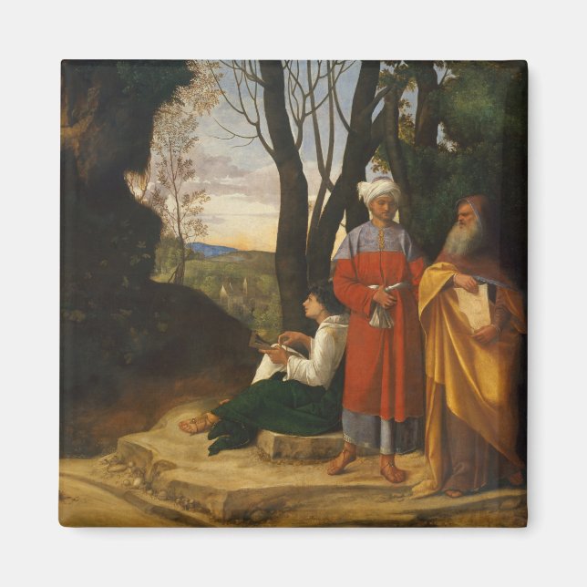 De tre filosoferna (Wise Manar) (av Giorgione) Magnet (Framsidan)
