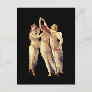 De tre gracerna - detalj, Primavera av Boticelli Vykort