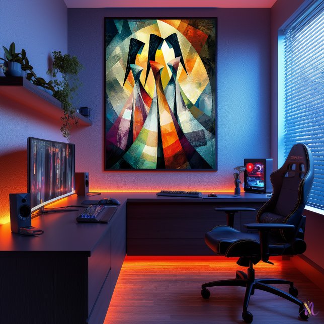 De tre gracerna - Kubistiskt mästerverk inspirerat Poster (Skapare uppladdad)