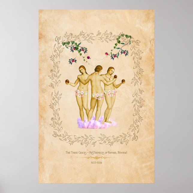De tre Graces - Raphael Reimaged Poster (Framsidan)