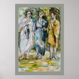 De tre granatkonturerna Poster