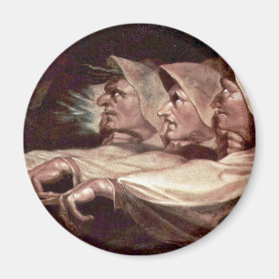 De tre häxaengelskaen - de kusliga systrarna elle magnet