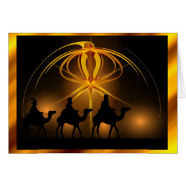 De tre kloka manar hälsningskort