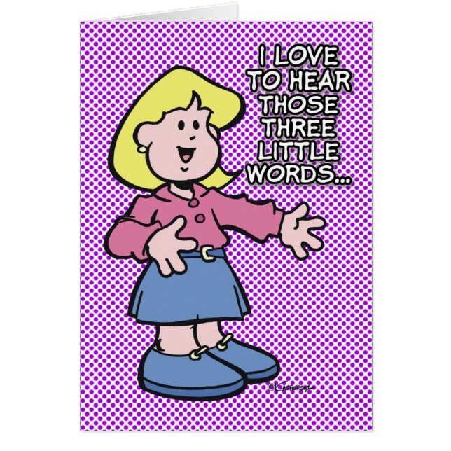 De tre lilla Orden... Hälsningskort (Framsidan)