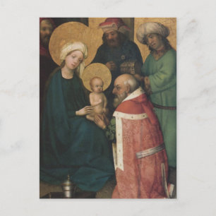 De tre Magi-adjutningen Jesus Kristus Vykort