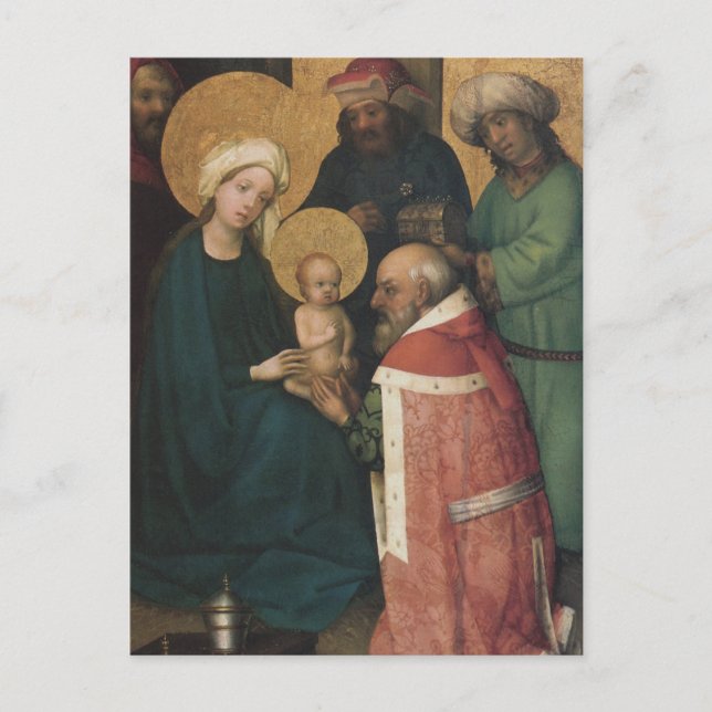 De tre Magi-adjutningen Jesus Kristus Vykort (Framsida)