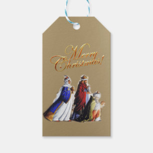 De tre Magi Bearing-gåvorna Presentetikett