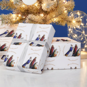 De tre Magi Bearing-presenterna och julklapparna h Presentpapper
