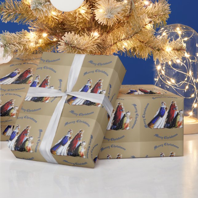 De tre Magi Bearing-presenterna och julklapparna h Presentpapper (Helgdagar)