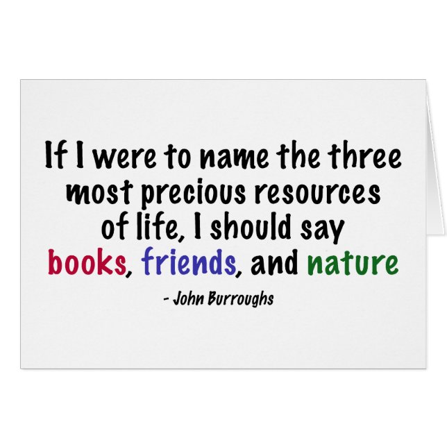 De tre mest dyrbara resurserna av liv hälsningskort (Framsidan Horizontal)