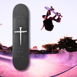 De tre Nagel White Kor Christian Mini Skateboard Bräda 18,5 Cm<br><div class="desc">Enkel design: tre vita nagel sammanflätade för att göra det kristna Kor.</div>