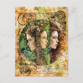 De tre norrmännen, Norse Fate Goddesses Helg Vykort