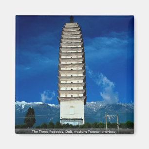 De tre pagodasna, Dali, westernt Yunnan landskap, Magnet