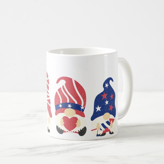 De tre patriotiska gnomerna kaffemugg (Framsida höger)