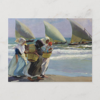 De tre seglen - Joaquin Sorolla Vykort