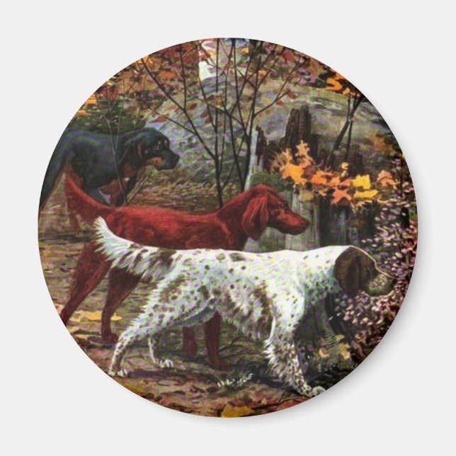 De tre setters Magnet (Framsidan)