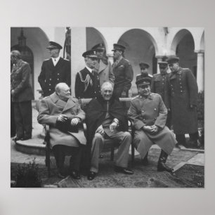 De tre stora under Jaltakonferensen - WW2 Poster