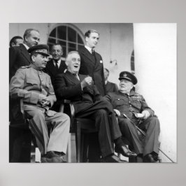 De tre stora - WW2 - Teheran-konferensen 1943 Poster