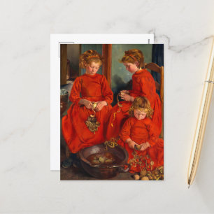 De tre systrarna av Leon Frederic Helg Vykort