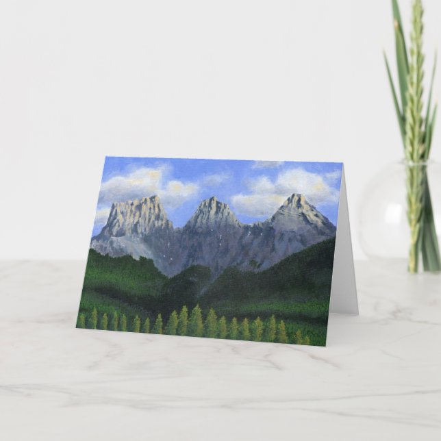 De tre systrarna i Canmore, Alberta, Kanada Kort (Framsida)