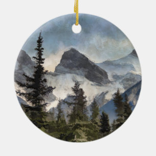 De tre systrarna - Kanadas Rocky mountains Julgransprydnad Keramik