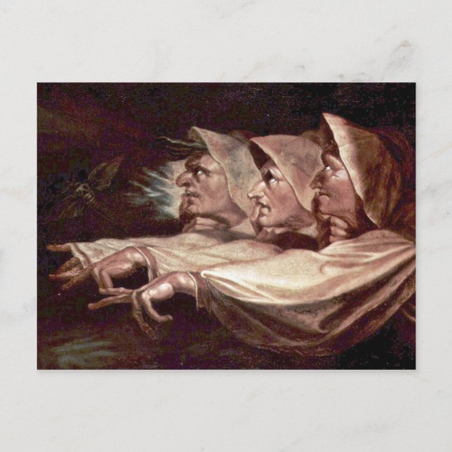 De tre vittnena engelska - Konstigen Sisters eller Vykort (Framsida)