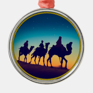 De tre Wisemen Julgransprydnad Metall