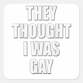 De trodde att det var Gay Internet Memages de trod Fyrkantigt Klistermärke