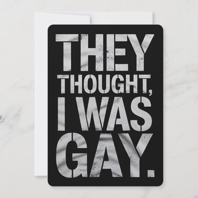 De trodde att jag var Gay LGBTQ Pride Ally Inbjudningar (Framsida)