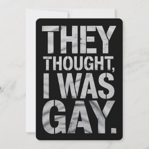 De trodde att jag var Gay LGBTQ Pride Ally Inbjudningar