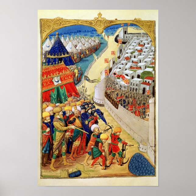 De turkiska styrkorna förbereder sig för strid poster (Framsidan)