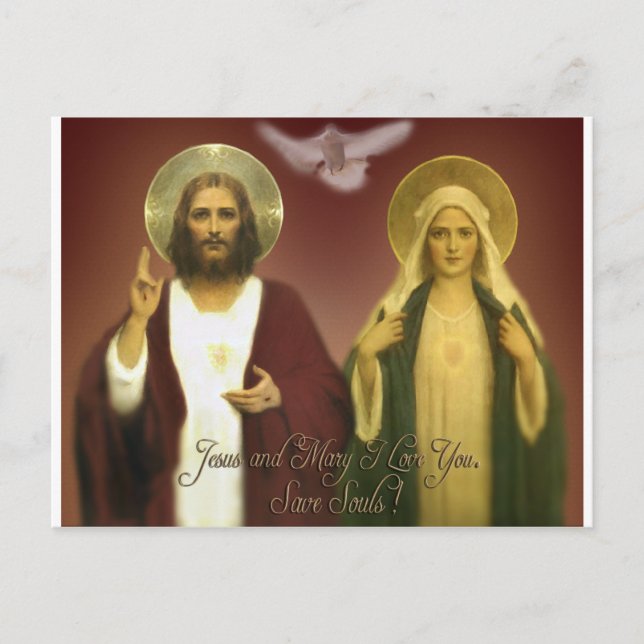 DE TVÅ HJÄRTOR SOM UTFÖRTS AV EKLEKTIX, VYKORT (Framsida)