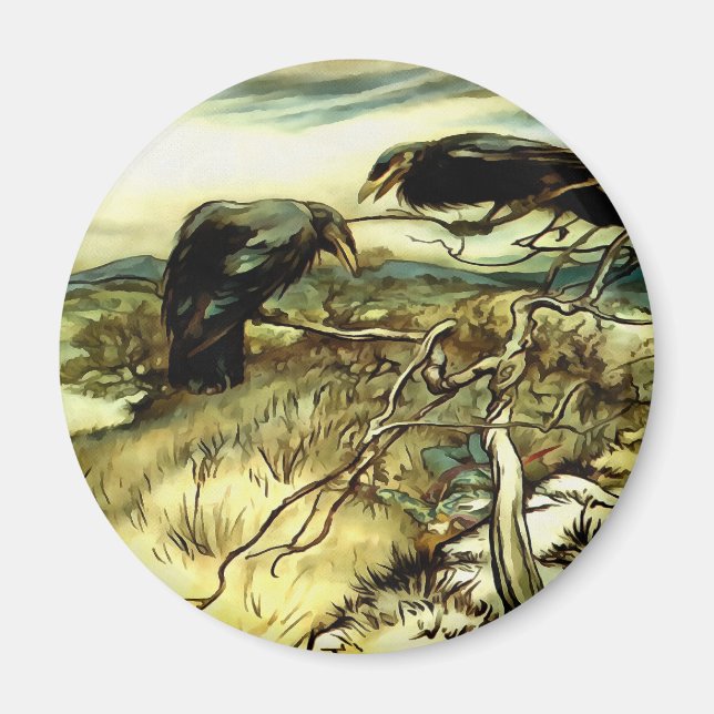 De två Kråkorna eller Twa Corbies Makin A Mane Magnet (Framsidan)