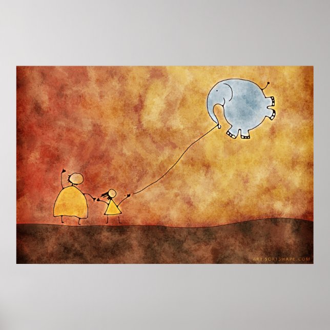 De två och Elephant Poster (Framsidan)