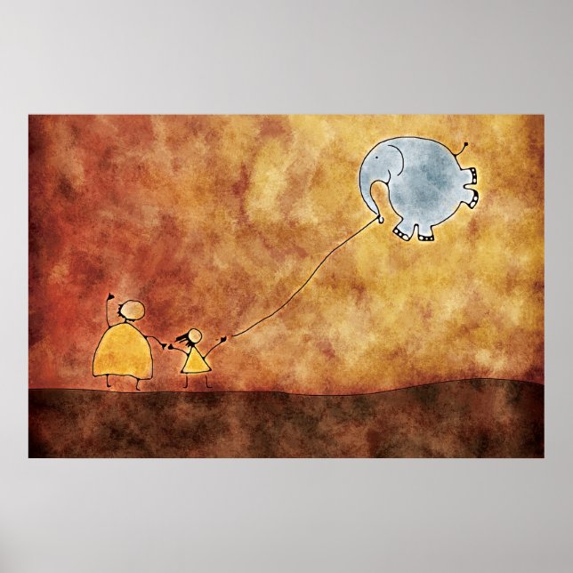 De två och Elephant Poster (Framsidan)