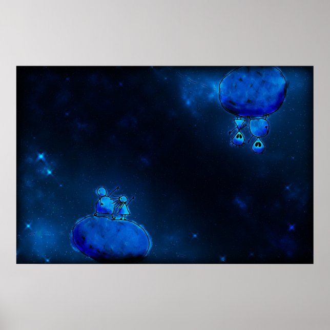 De två och Utomjordingarna Poster (Framsidan)