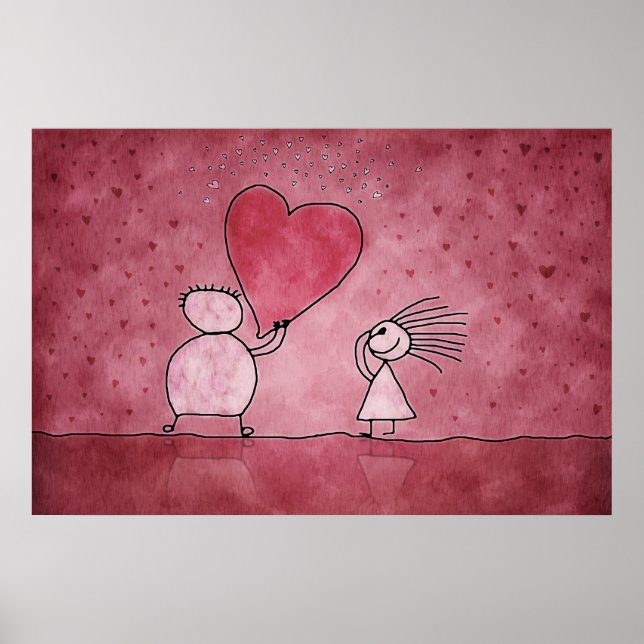 De två och Valentine Poster (Framsidan)